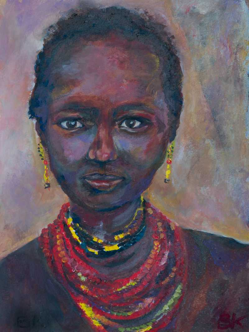 Junge Frau aus Äthiopien